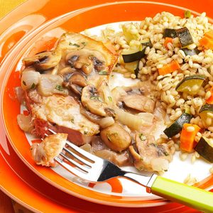 Pork Chops with Mushroom-Tarragon Sauce