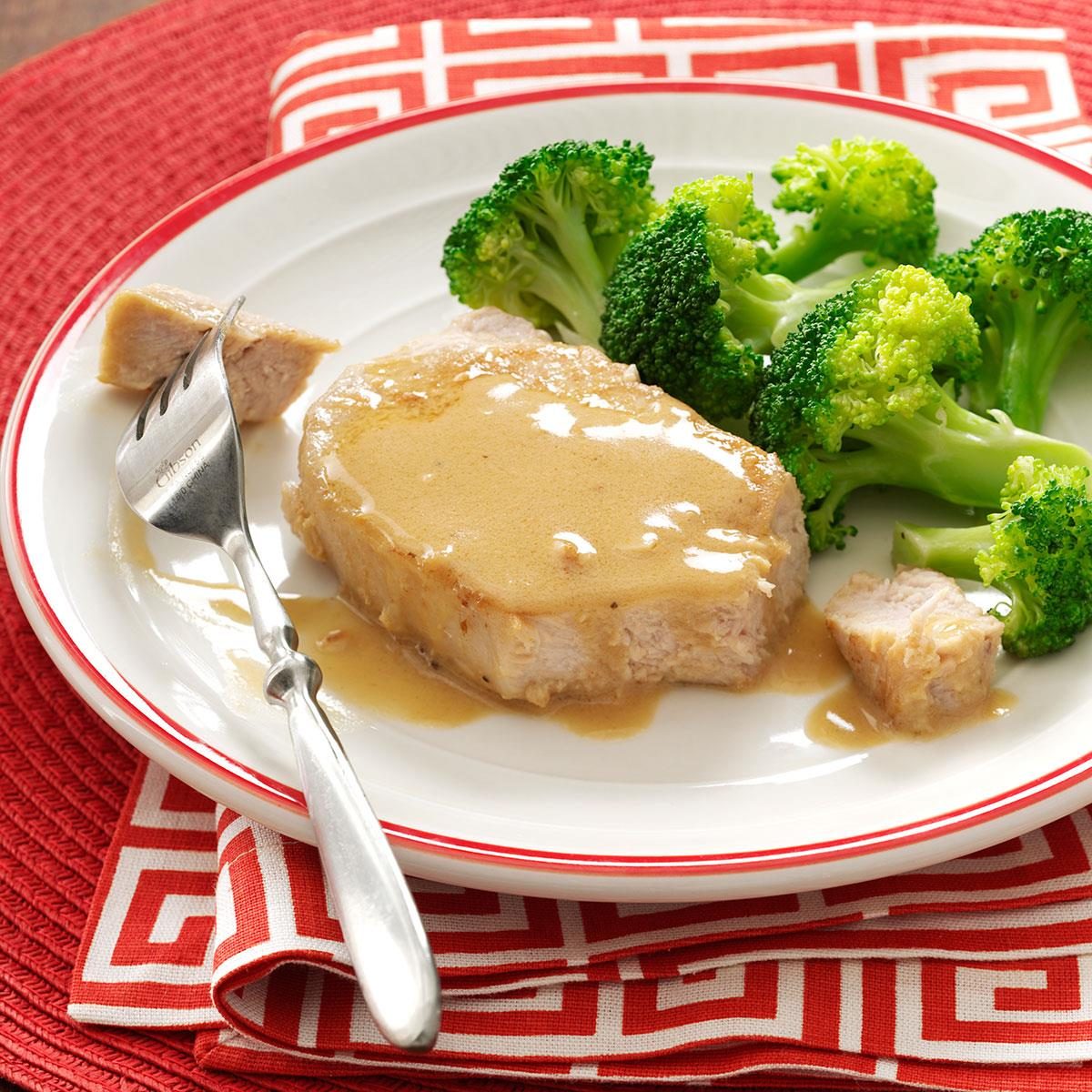 Pork Chops with Mustard Sauce