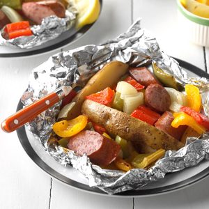 Potato-Sausage Foil Packs