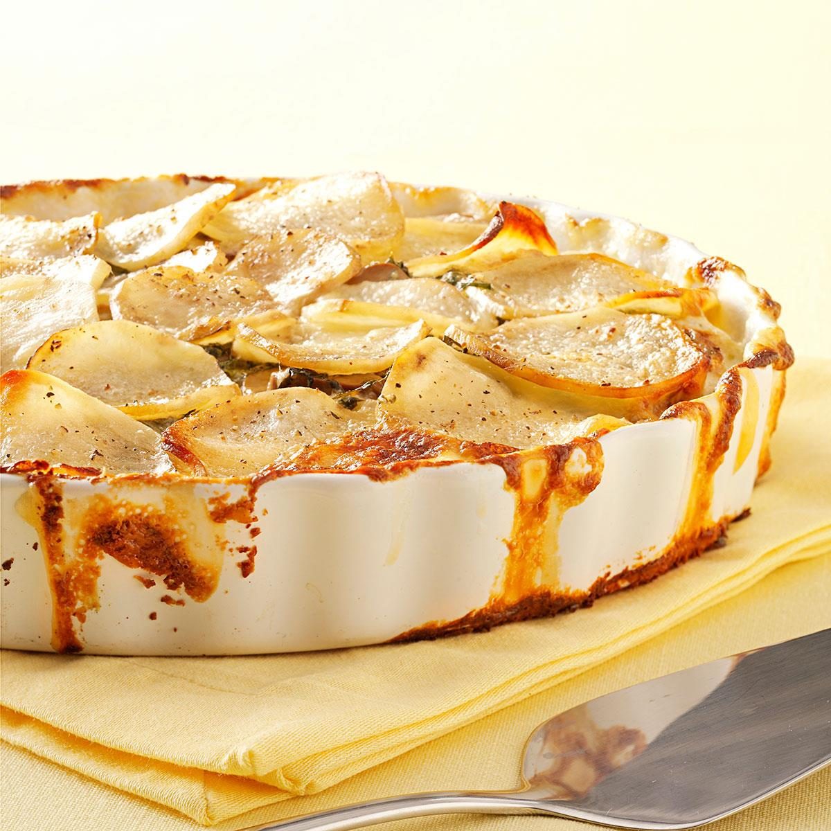 Potato and Mushroom Gratin