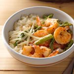 Pressure-Cooker Risotto with Shrimp and Asparagus