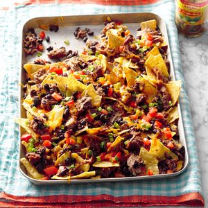 Pressure Cooker Hearty Pork & Black Bean Nachos