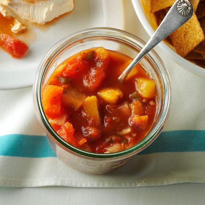 Pressure Cooker Peach Salsa