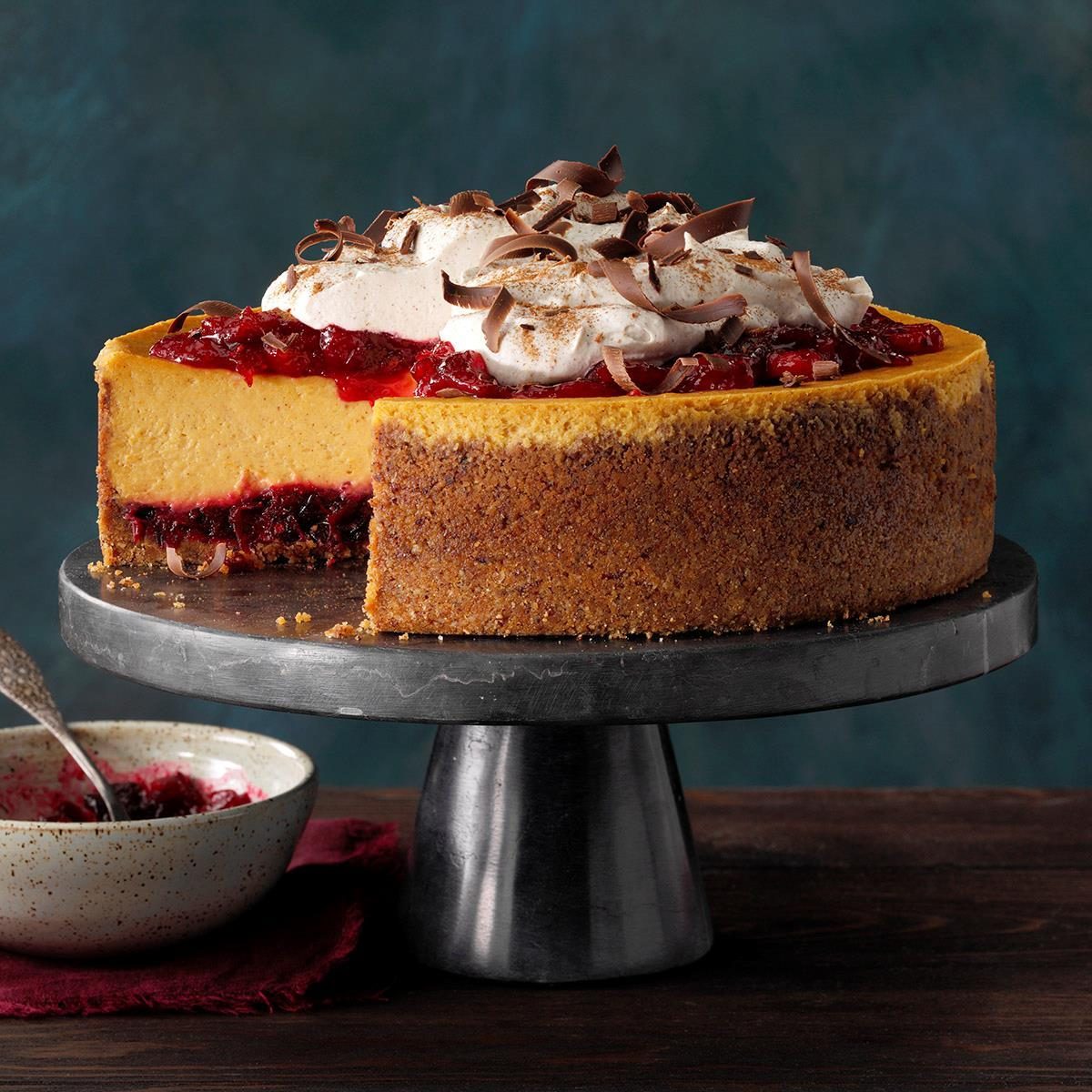 Pumpkin Cranberry Cheesecake Recipe How to Make It
