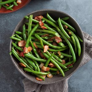Quick Green Beans with Bacon