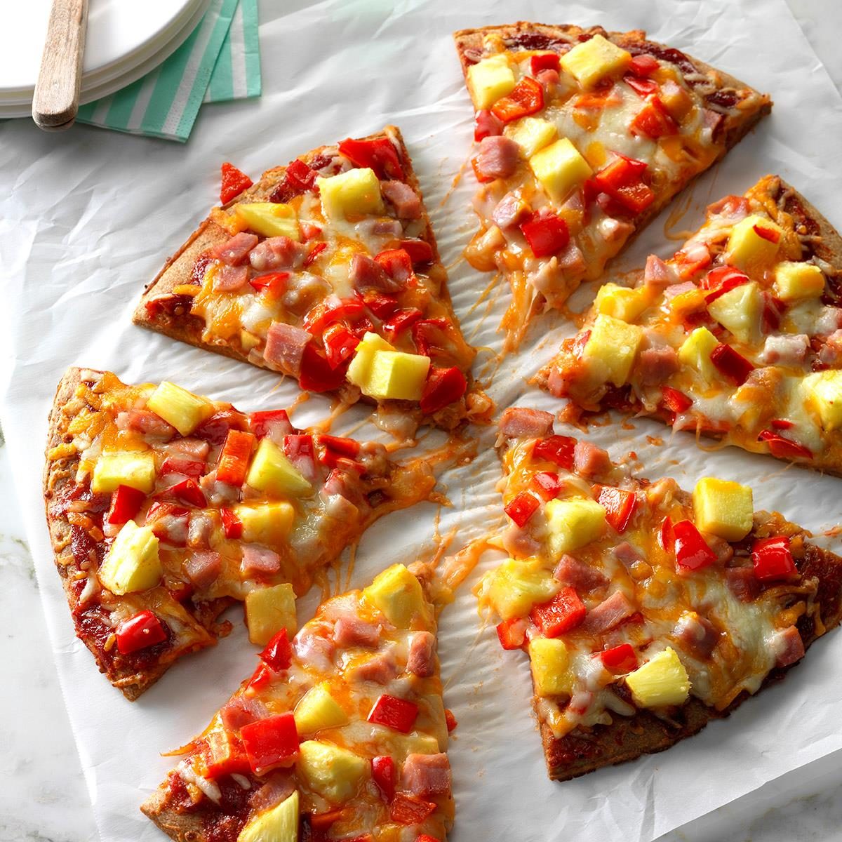 Quick Hawaiian Pizza