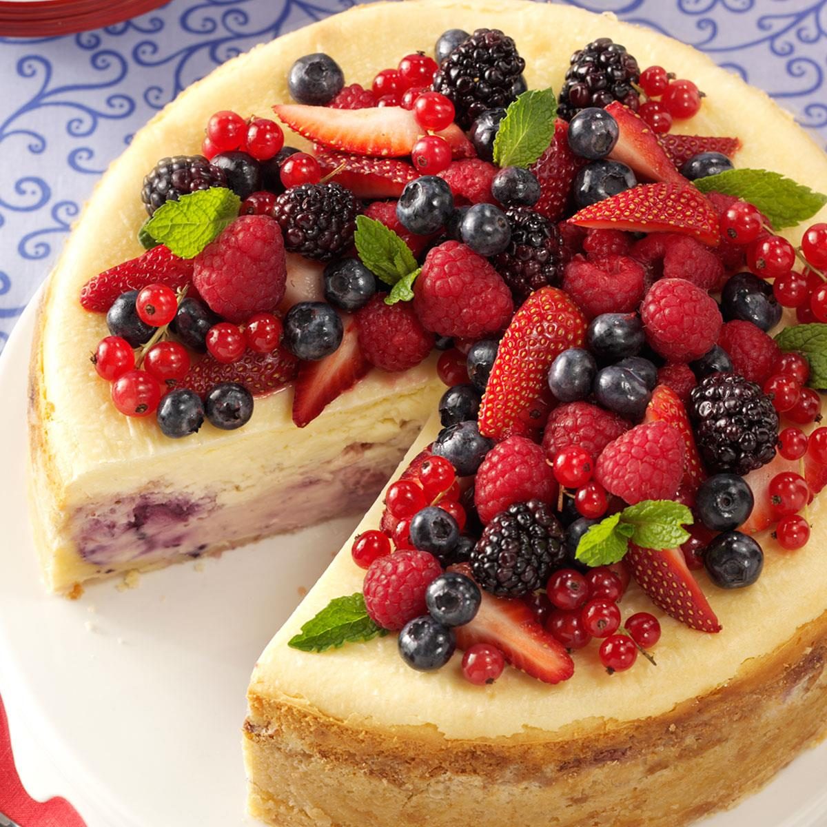 Red, White and Blue Cheesecake