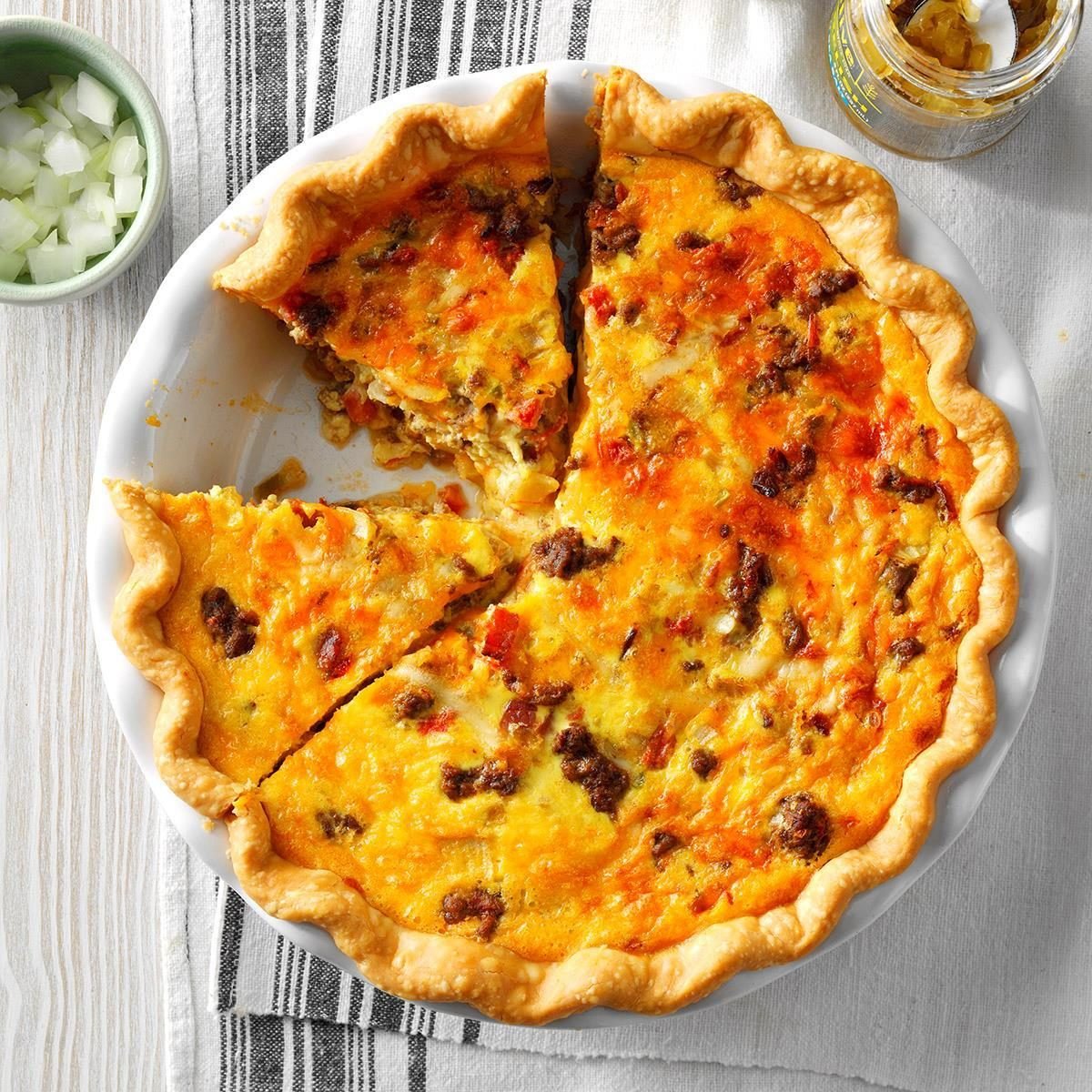 Roadside Diner Cheeseburger Quiche Recipe: How to Make It