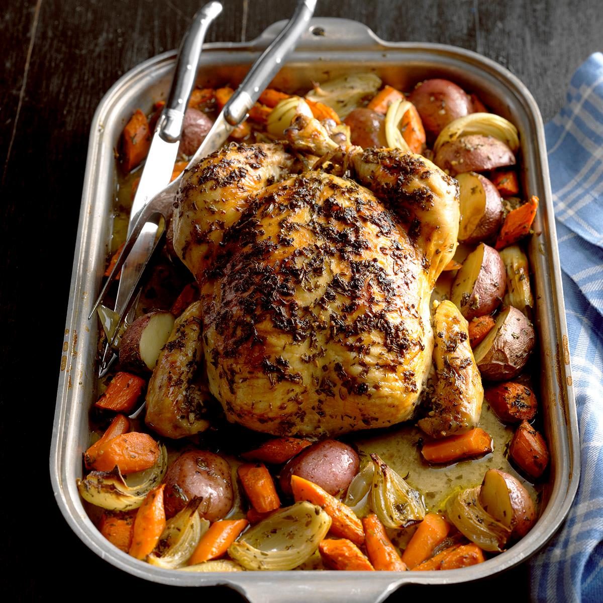 Roasted Chicken With Rosemary Recipe How To Make It Taste Of Home