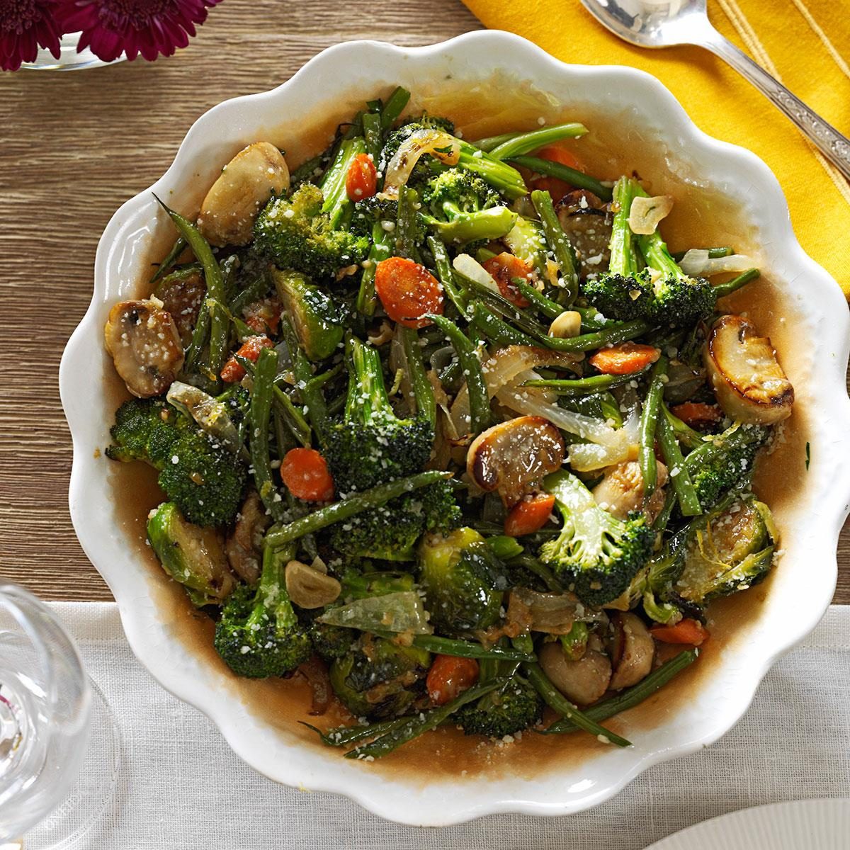 Texas: Roasted Green Vegetable Medley