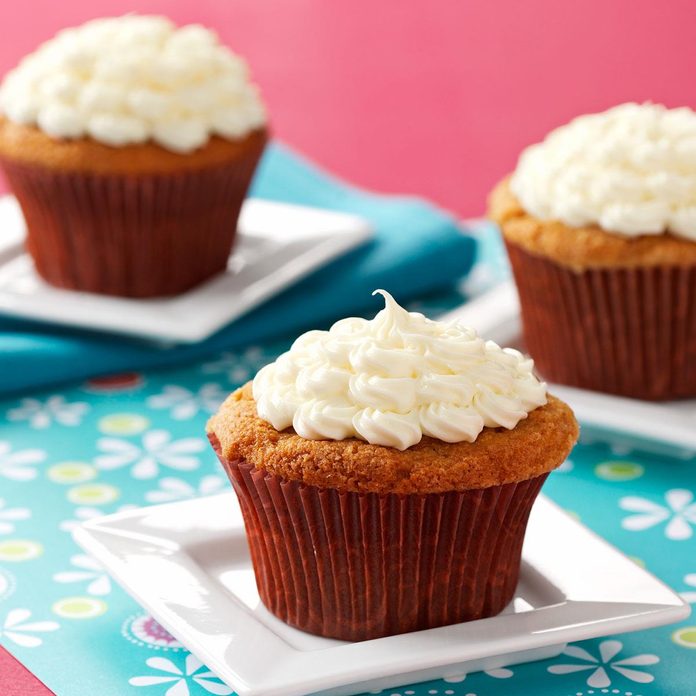 Rosy Rhubarb Cupcakes