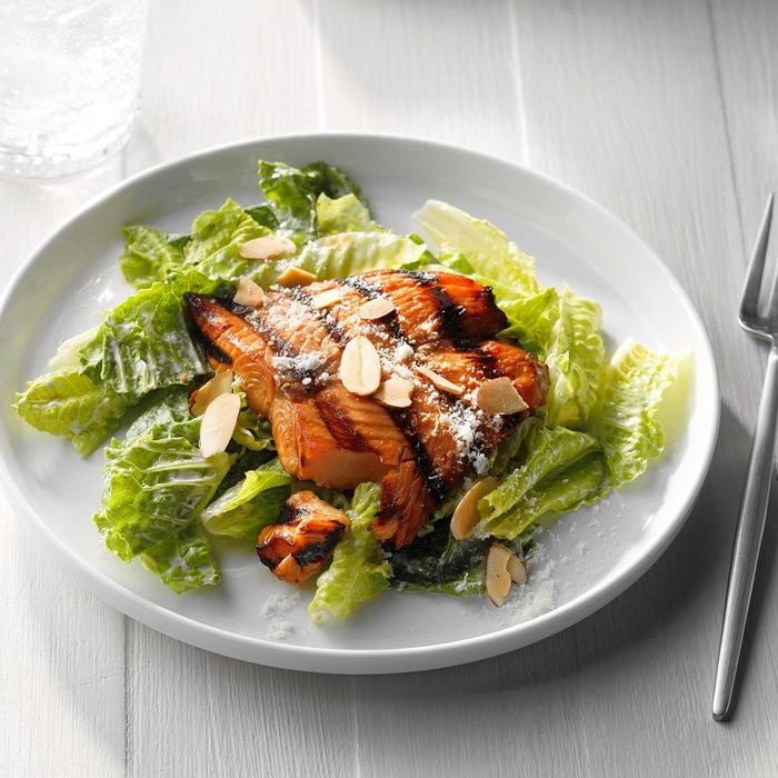 Inspired by: P.F. Chang’s Asian Caesar Salad with Salmon