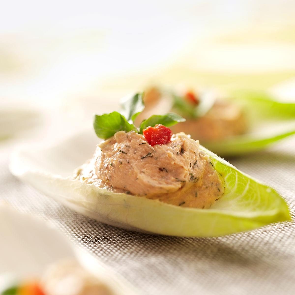 Salmon Mousse Endive Leaves Recipe How To Make It Taste Of Home