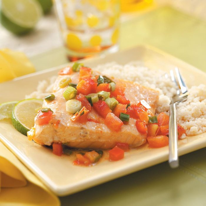 Salmon in Lime Sauce