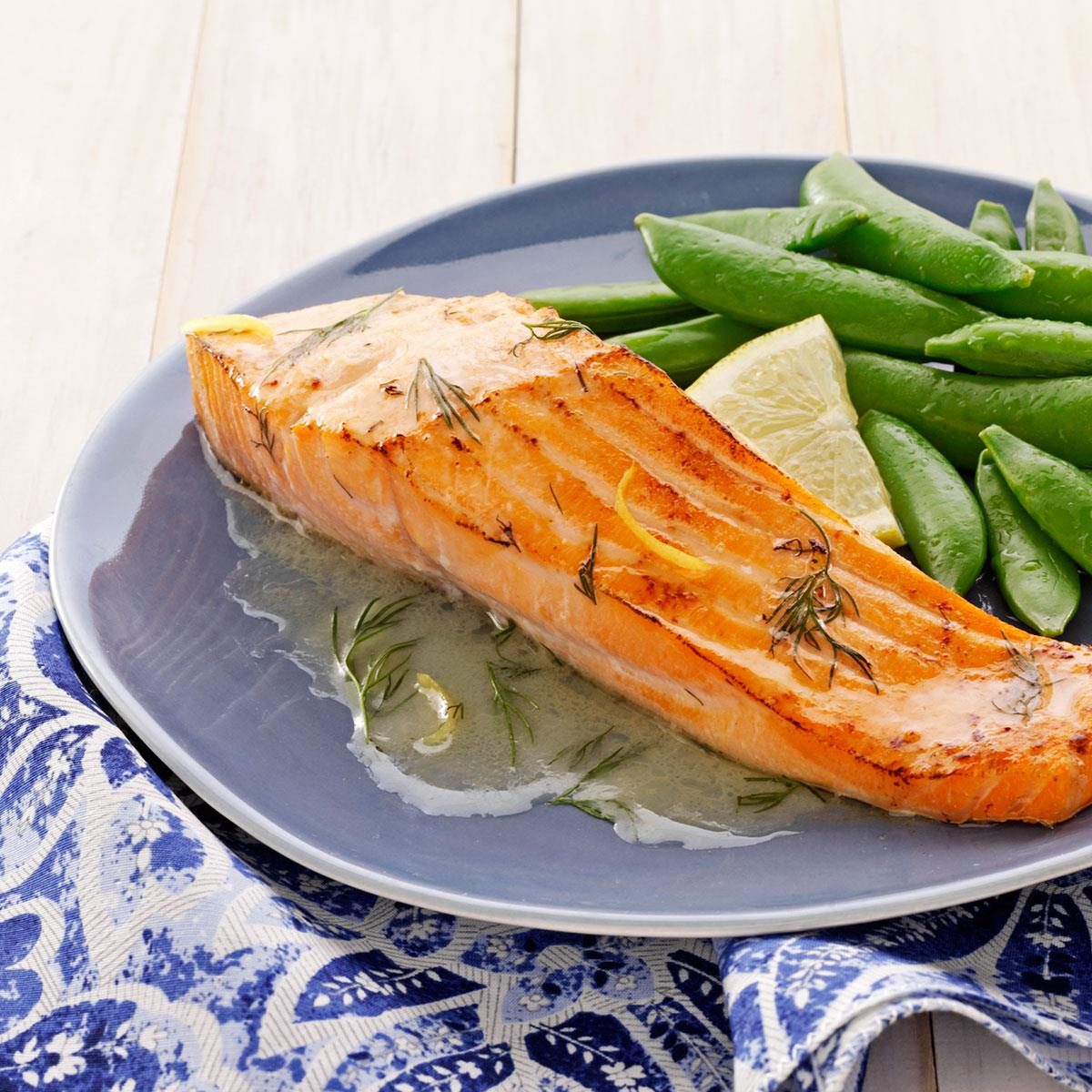 Salmon with Lemon-Dill Butter