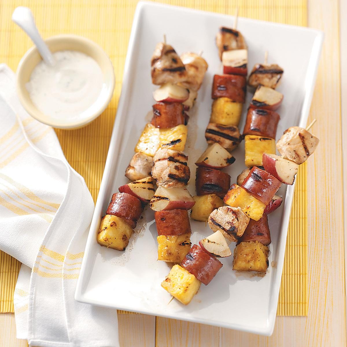 Sausage & Chicken Kabobs