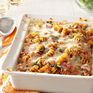 Sausage Spinach Pasta Bake