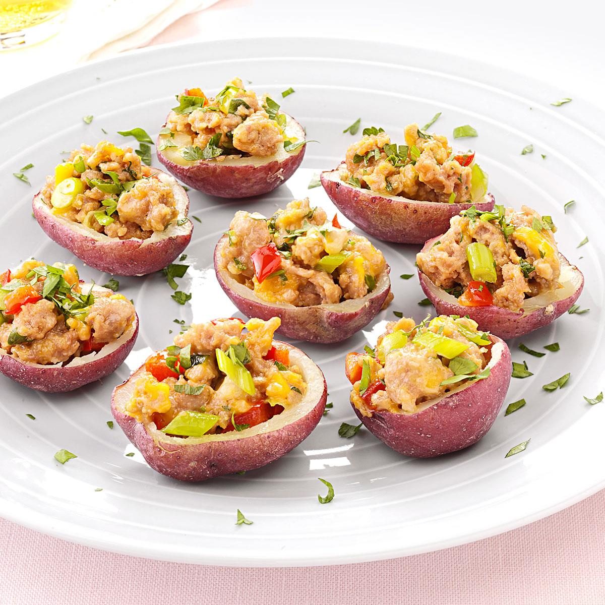 Sausage-Stuffed Red Potatoes