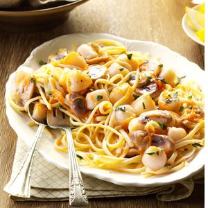 Scallops with Linguine