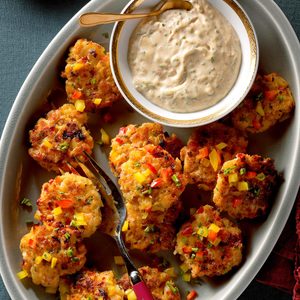 Seafood Cakes with Herb Sauce