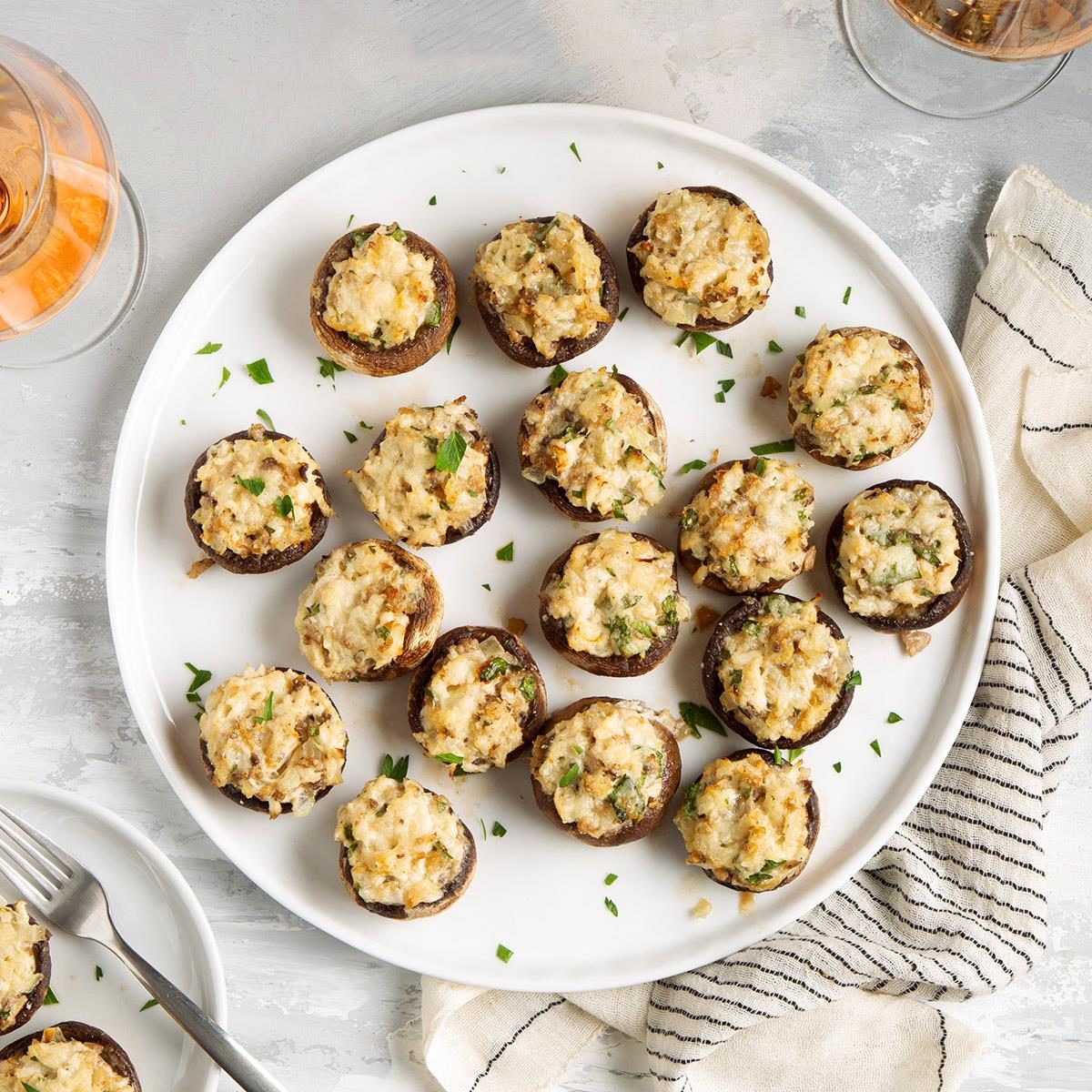 Seafood-Stuffed Mushrooms