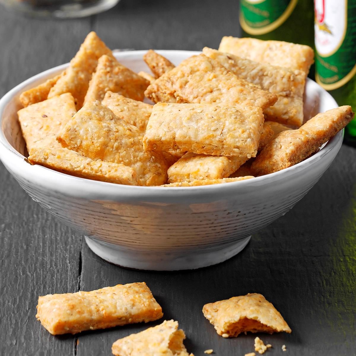 Sesame Cheese Crackers