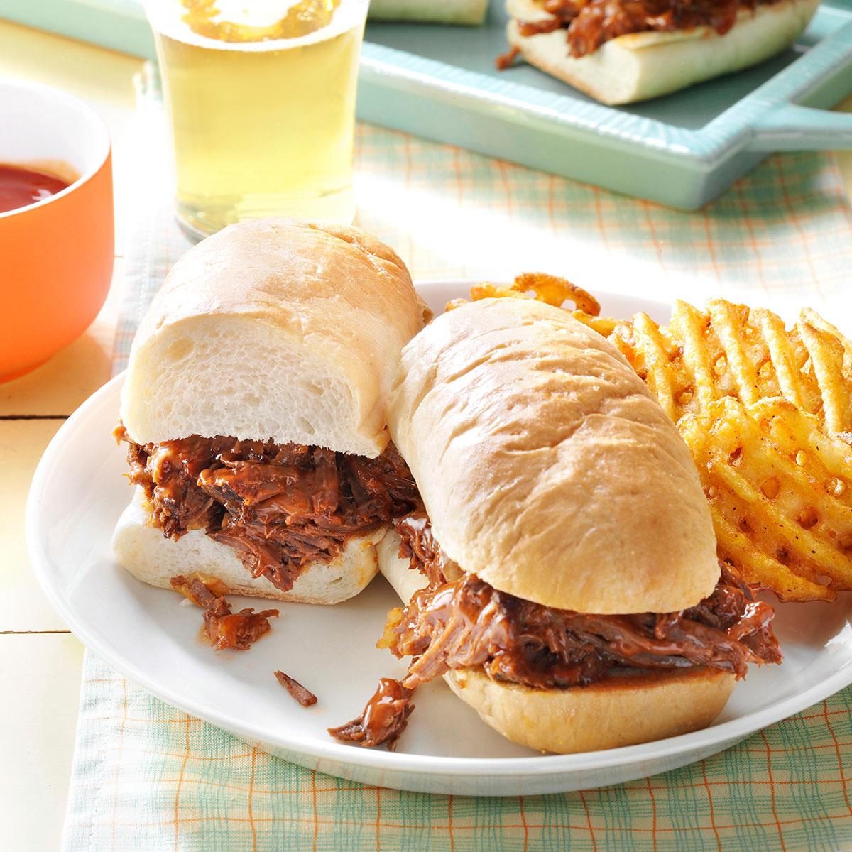 Shredded Beef Sandwiches