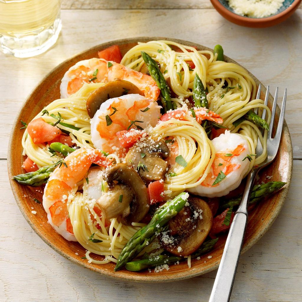 Shrimp Pasta Primavera