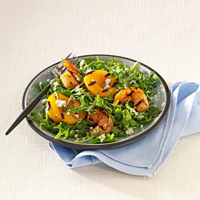Shrimp Salad with Peaches