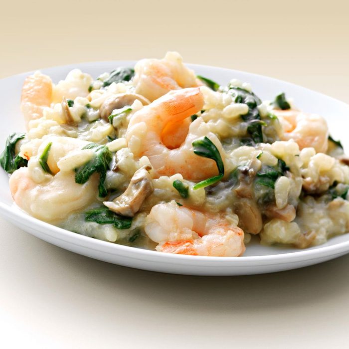 Shrimp ‘n’ Spinach Risotto