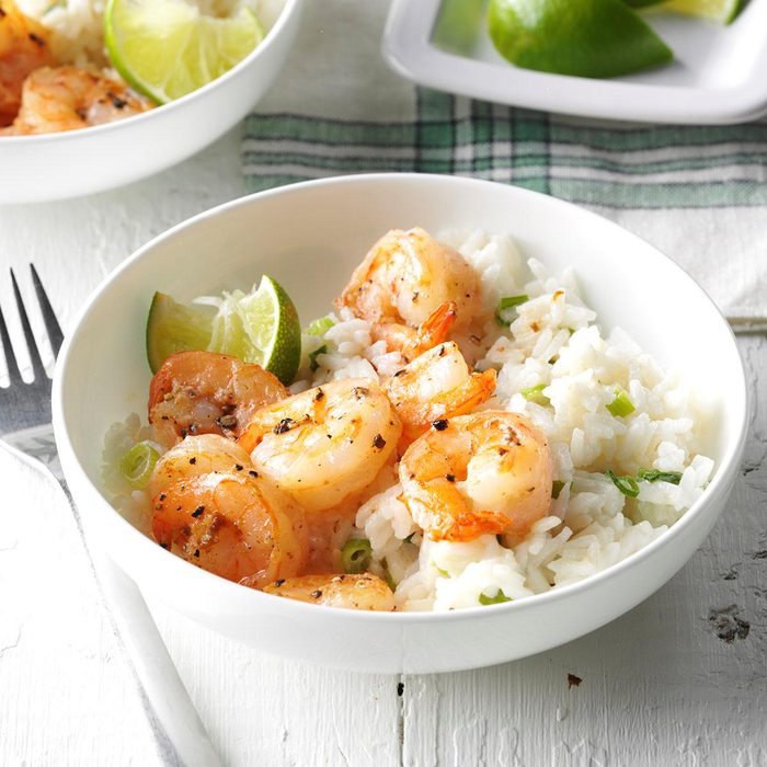 Shrimp with Coconut Rice