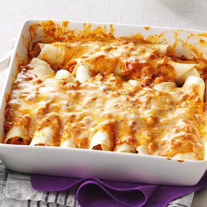 Simple Creamy Chicken Enchiladas