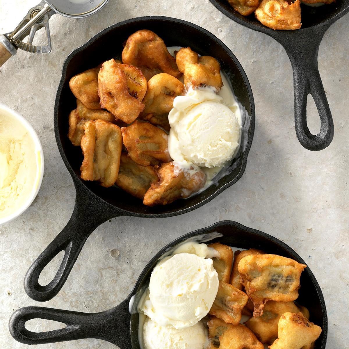 Skillet Banana Fritters