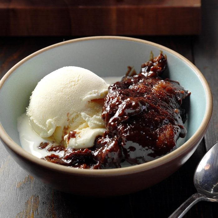 Skillet Chocolate Dumplings