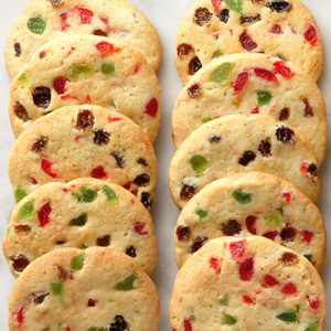 Slice ‘n’ Bake Fruitcake Cookies