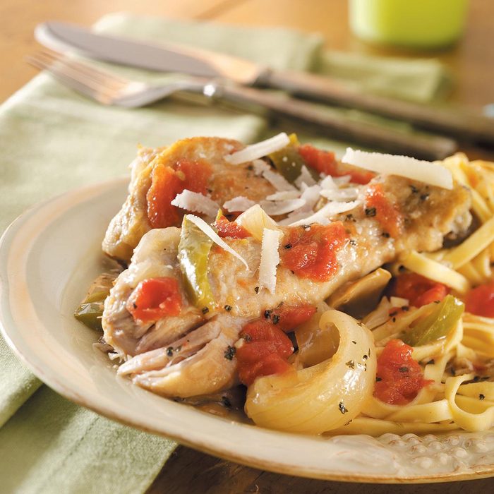 Slow-Cooked Chicken Cacciatore