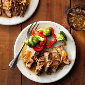 Slow-Cooked Flank Steak
