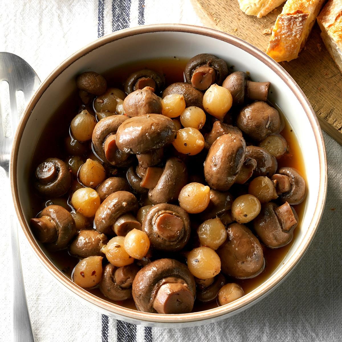 Slow-Cooker Marinated Mushrooms