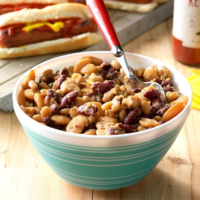 Slow-Cooker Potluck Beans