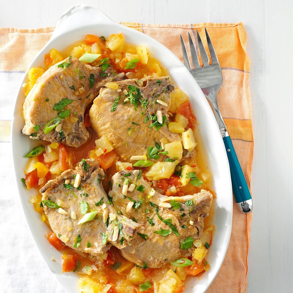 Slow-Cooker Tropical Pork Chops