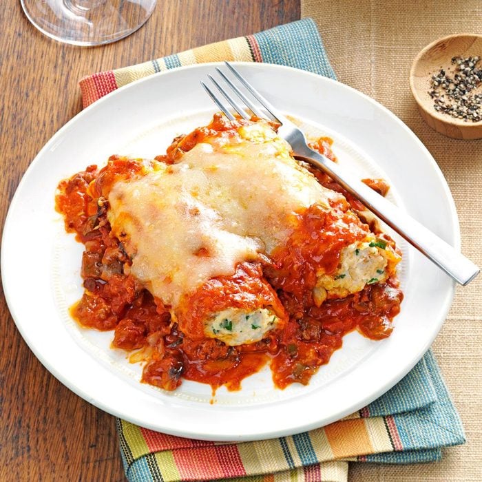 Slow Cooker Two-Meat Manicotti