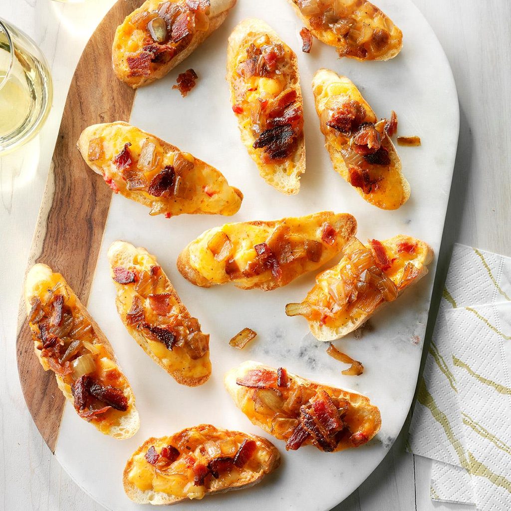 Smoked Pimiento Cheese Crostini