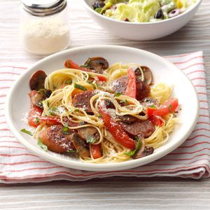 Smoked Sausage with Pasta