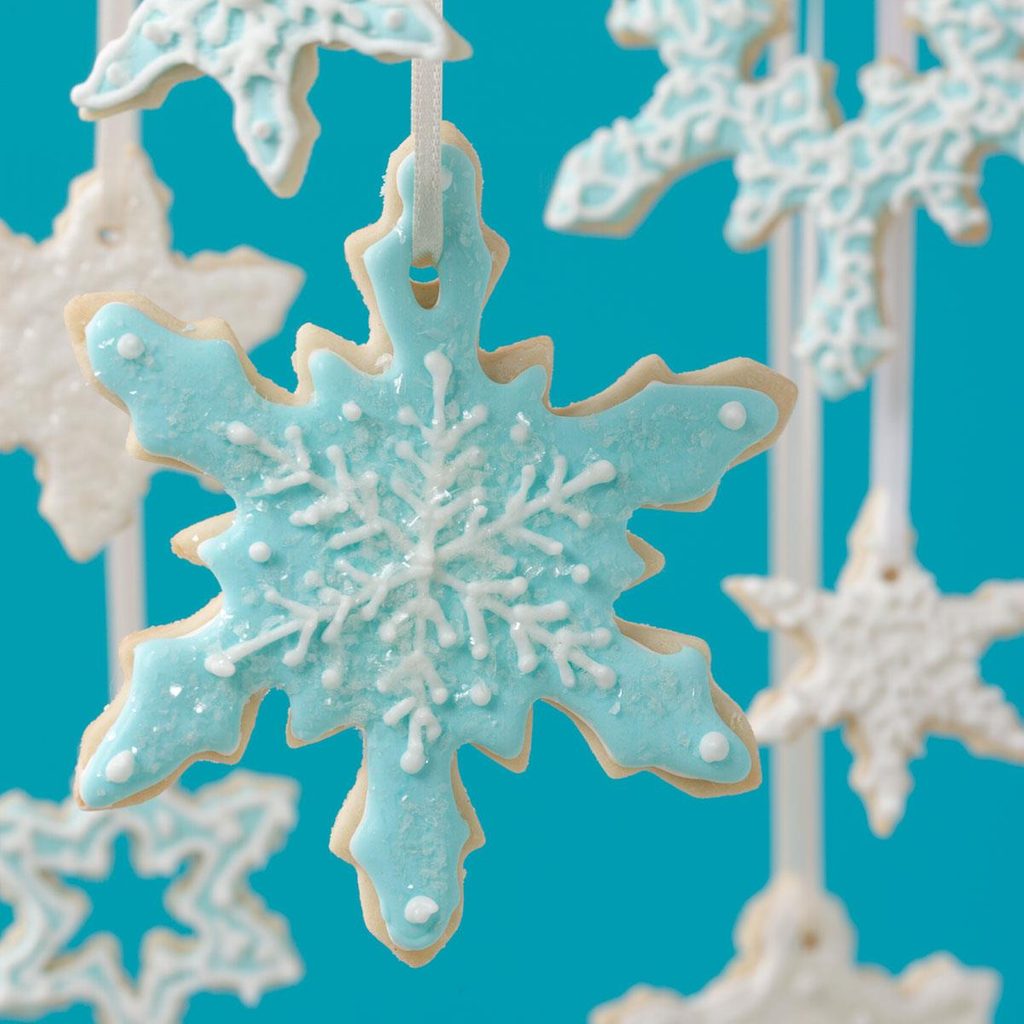 Snowflake Cookie Ornaments