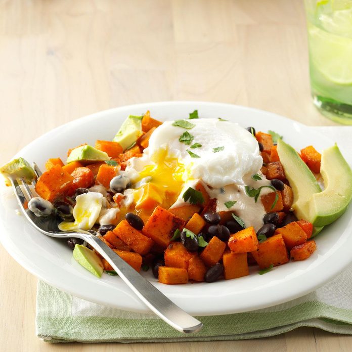 Southwest Hash with Adobo-Lime Crema