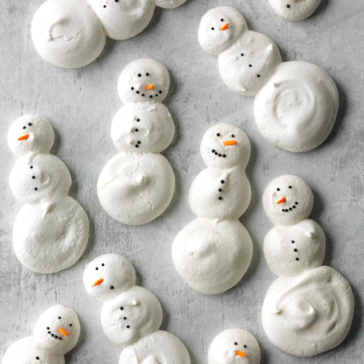 Gluten Free: Sparkly Meringue Snowmen	