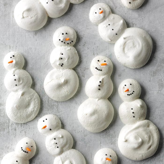 Sparkly Meringue Snowmen