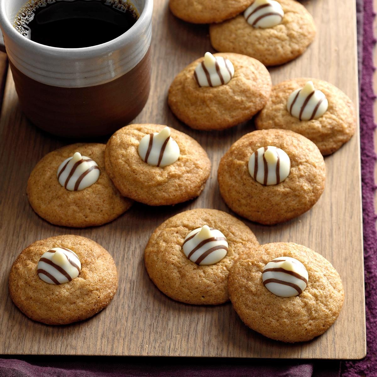 Spiced Cappuccino Kiss Cookies