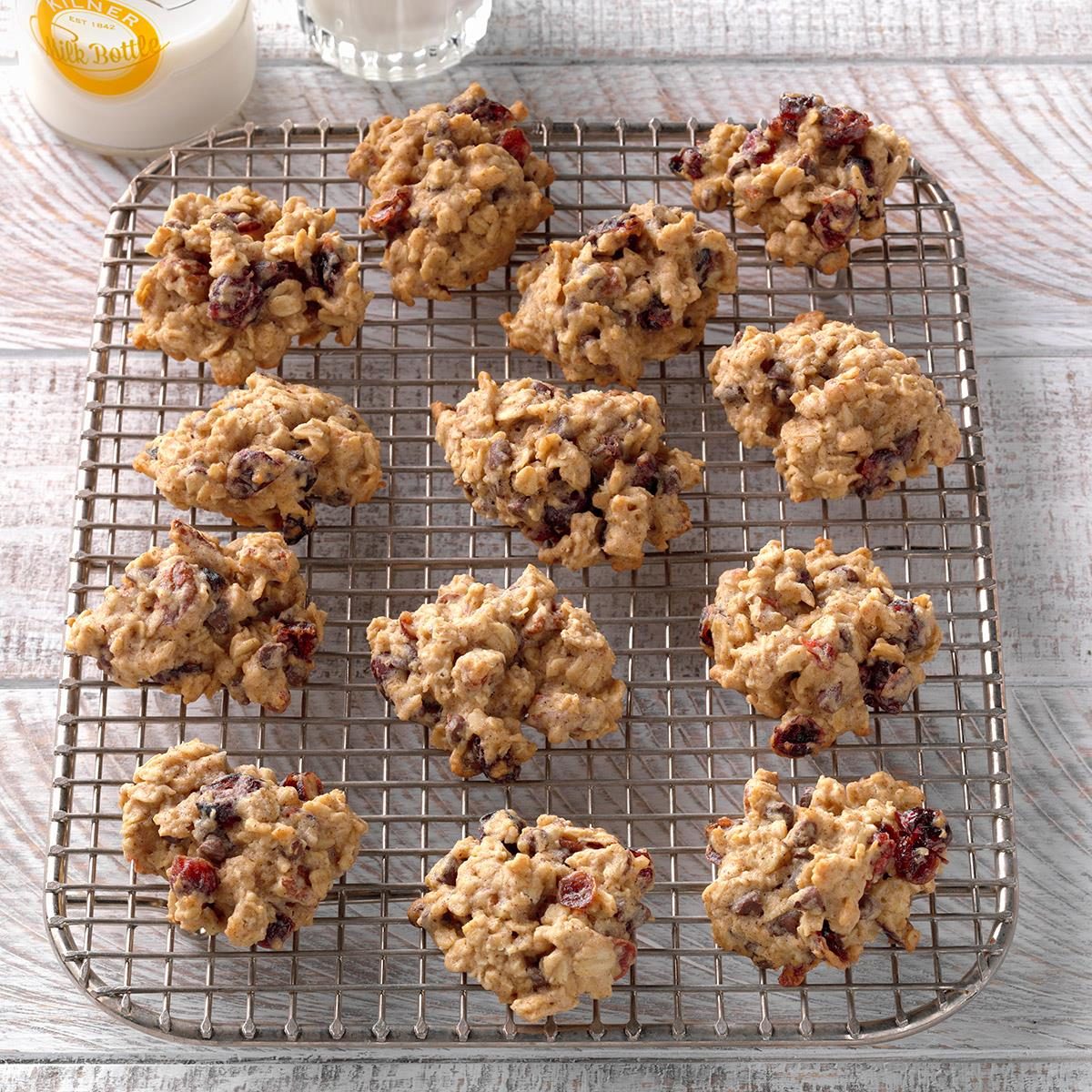 Spiced Cranberry Oatmeal Cookies