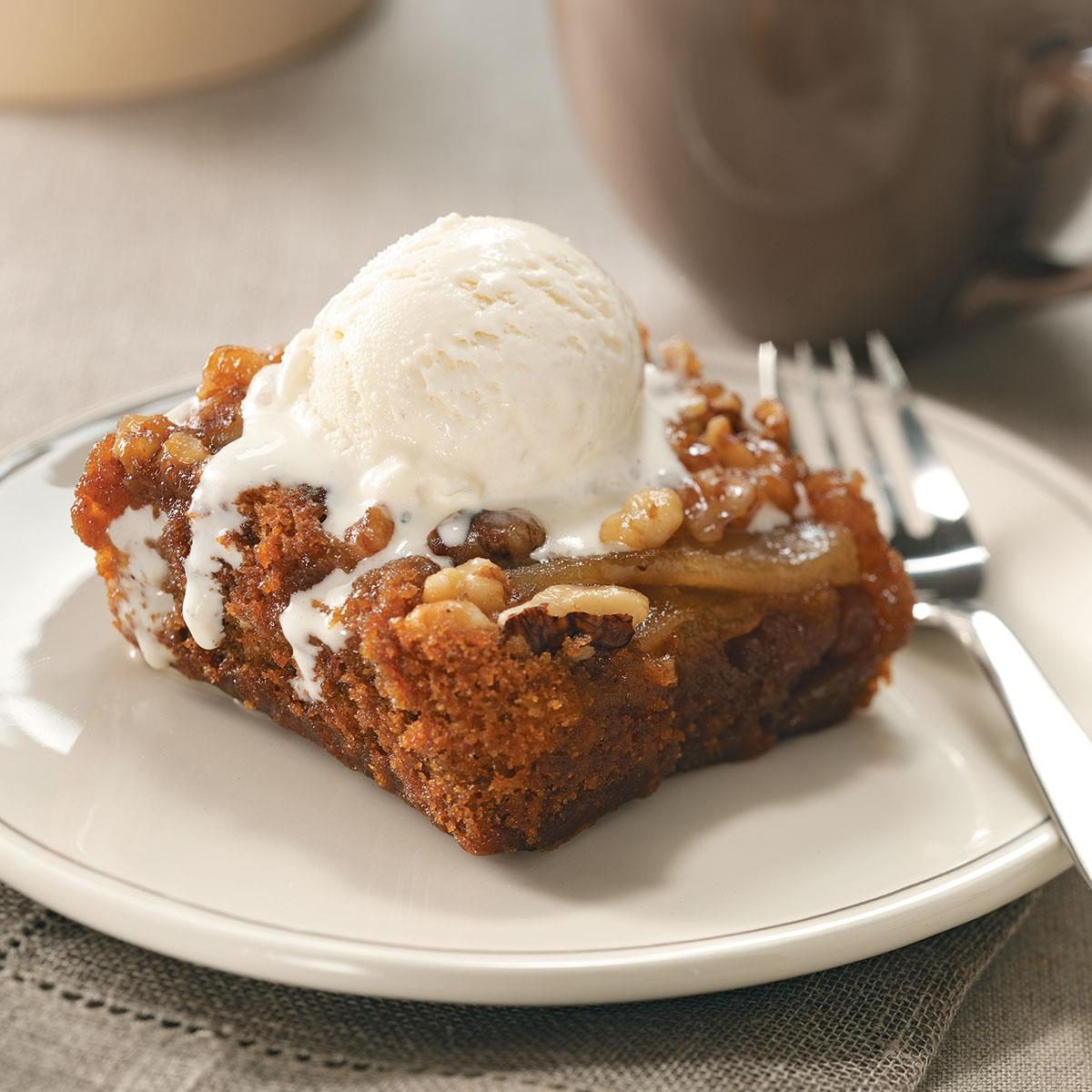 Spiced Pear Upside-Down Cake